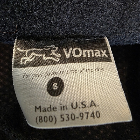 Men's Runners Jacket Black and Yellow VOmax Size Small Atomtic - Picture 5 of 5